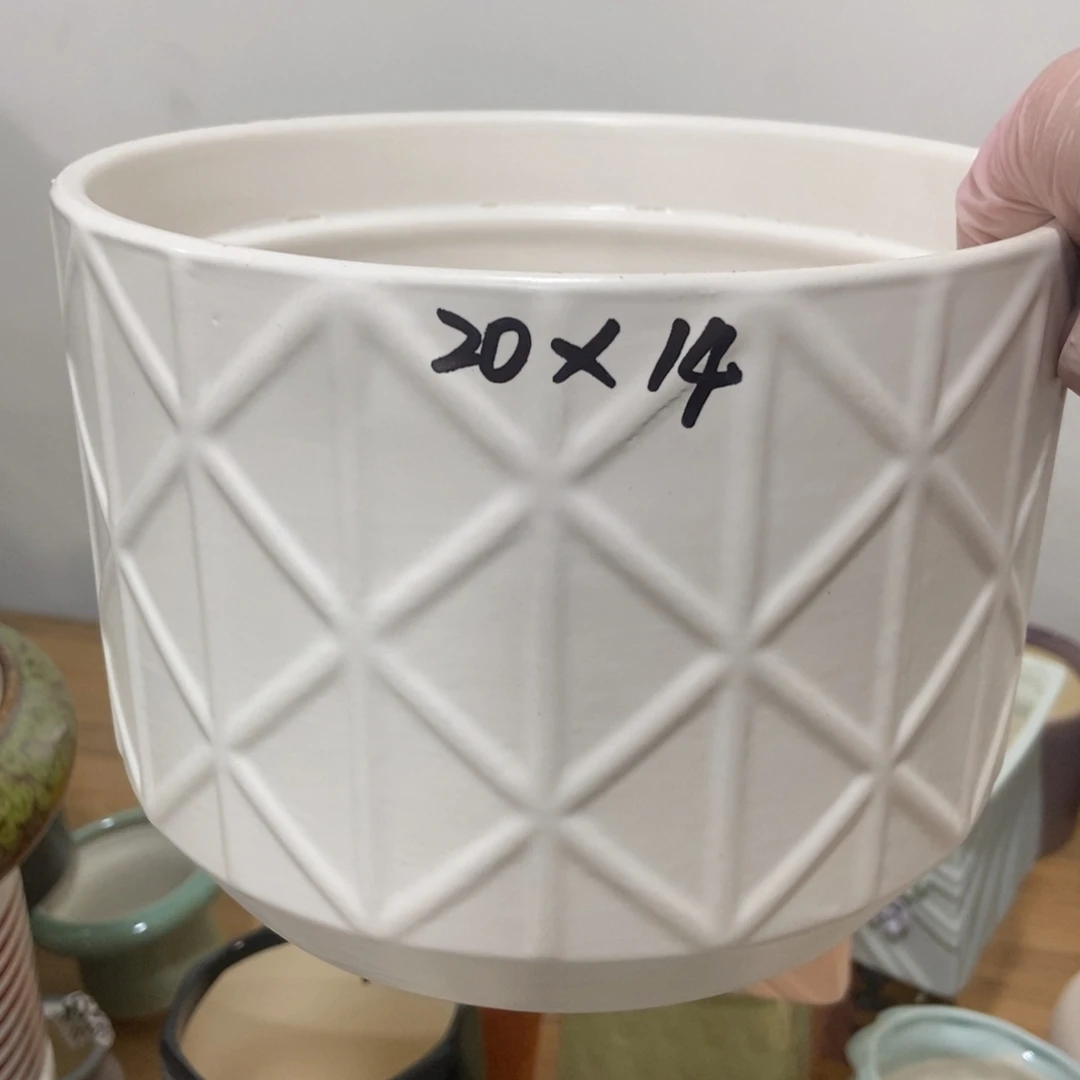 红陶高温陶瓷花盆