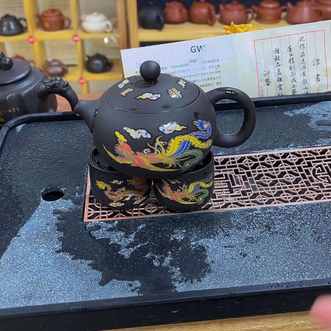 紫砂茶案紫砂壶250cc