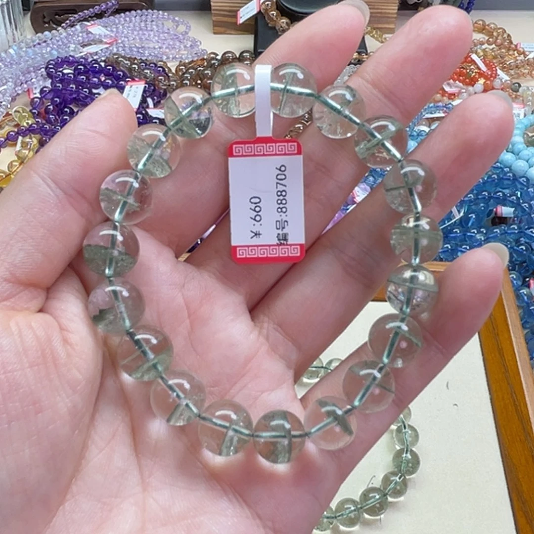 水晶手链未镶嵌绿幽灵手链
