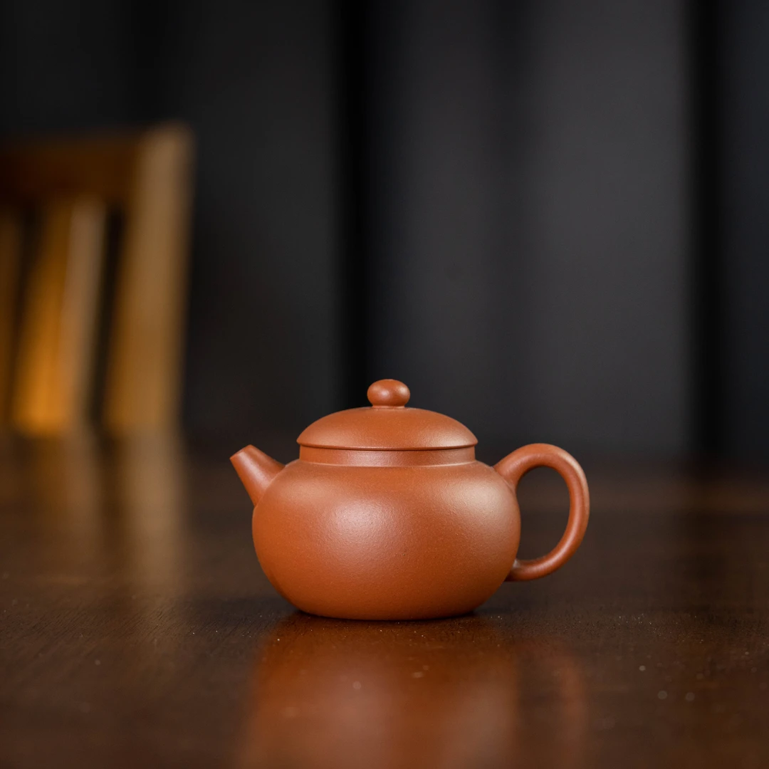 珽珽茶器 鸣 小红泥 125cc 家用紫砂壶