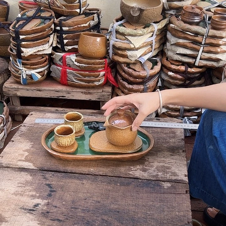 紫砂紫砂宜兴粗陶茶具