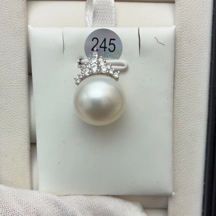 颈饰银S925镶嵌海水珍珠