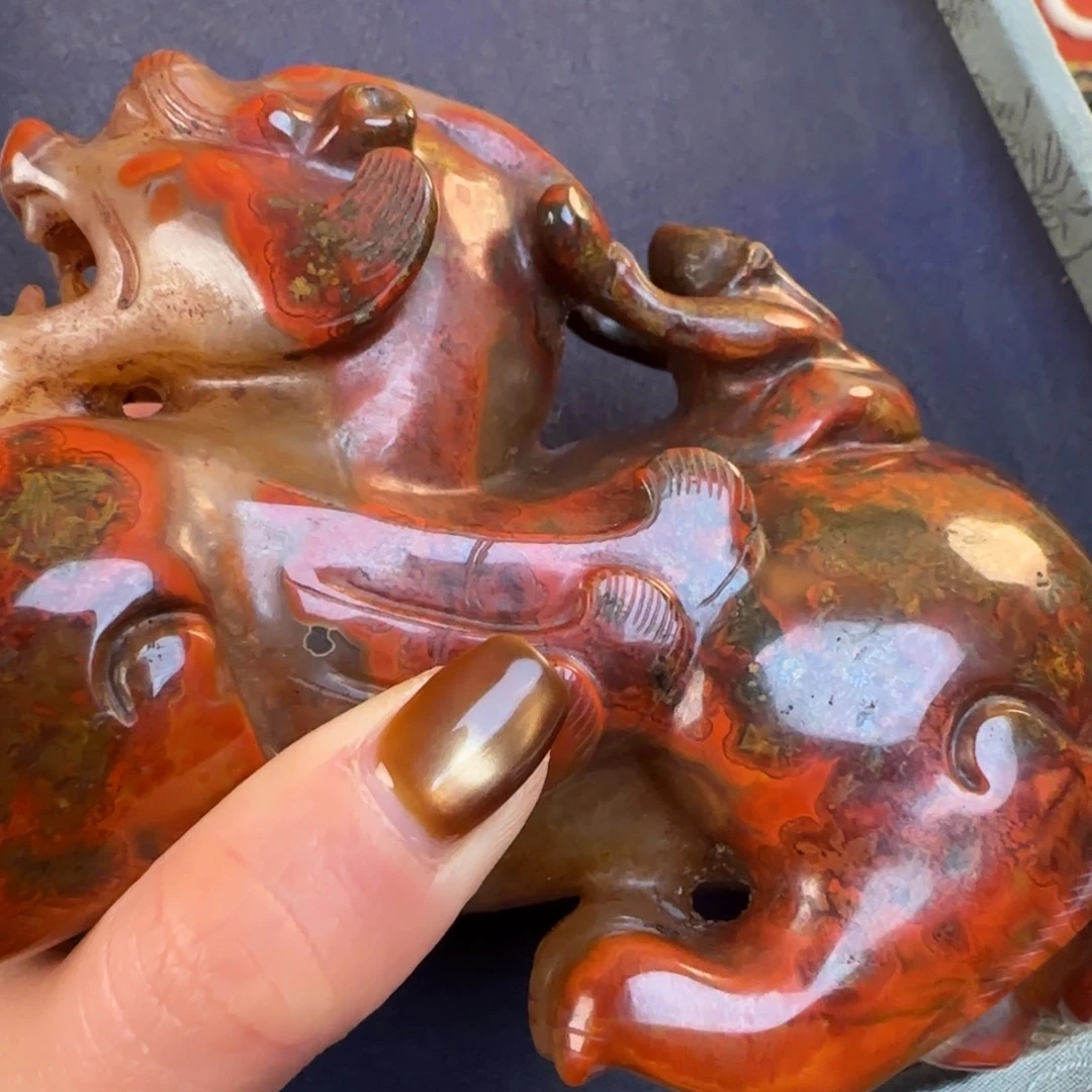 天***7玛瑙/玉髓合金颈饰