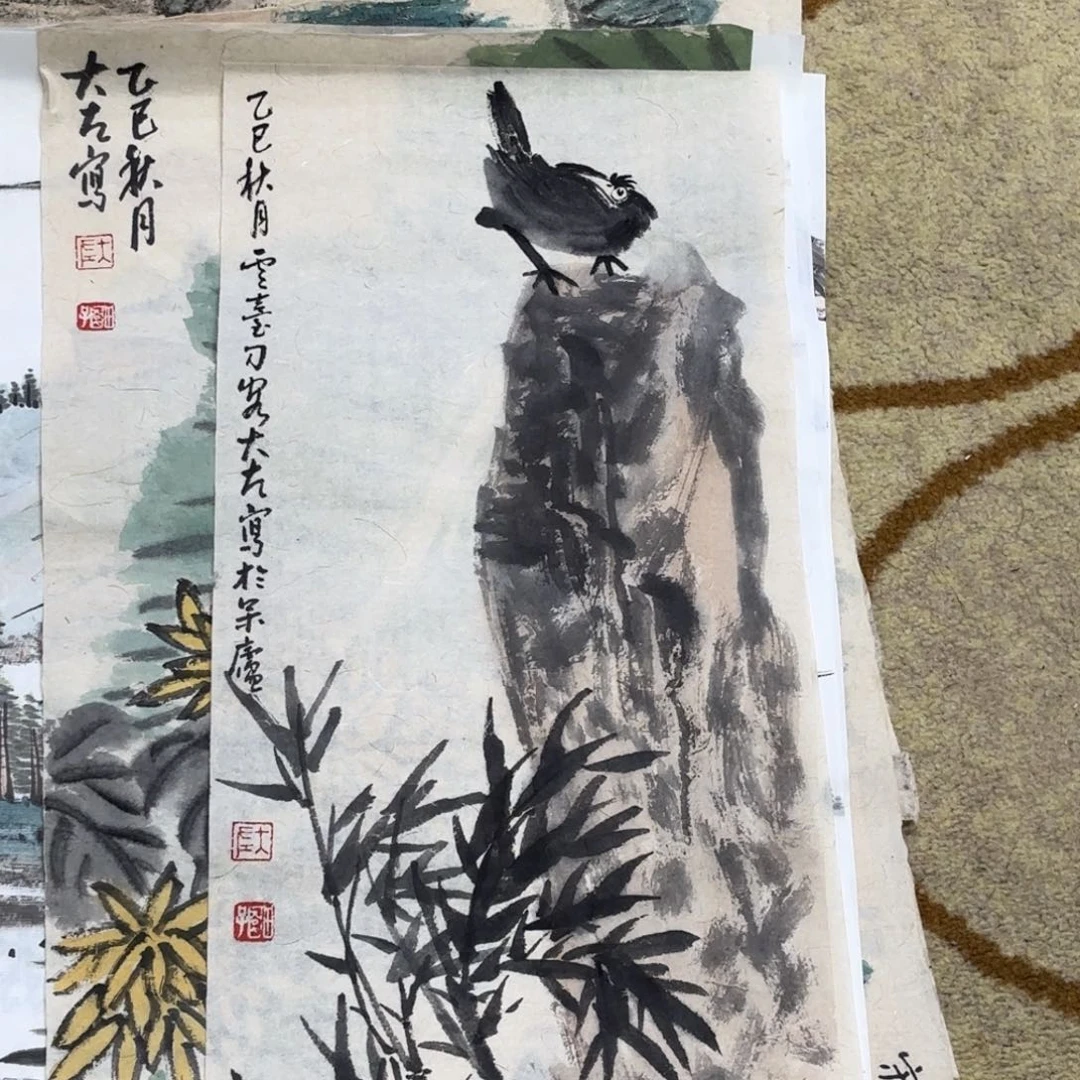 国画大左老师作品刘