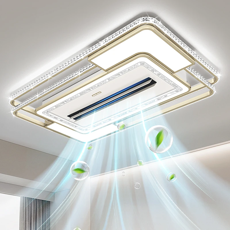 LED风扇灯客厅2025新款无叶风扇灯现代大气吊扇主吸顶中山灯具