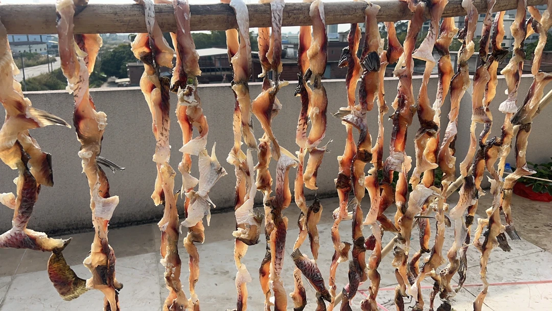 农家北江河自晒鲩鱼干