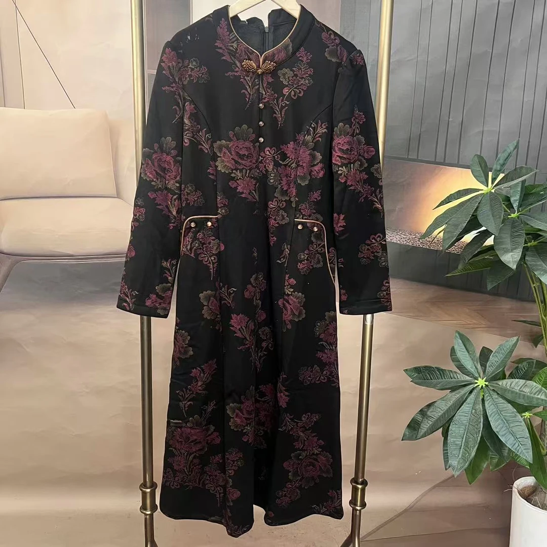 K204-K百搭时尚优雅舒适极简风不显胸显瘦连衣裙遮屁