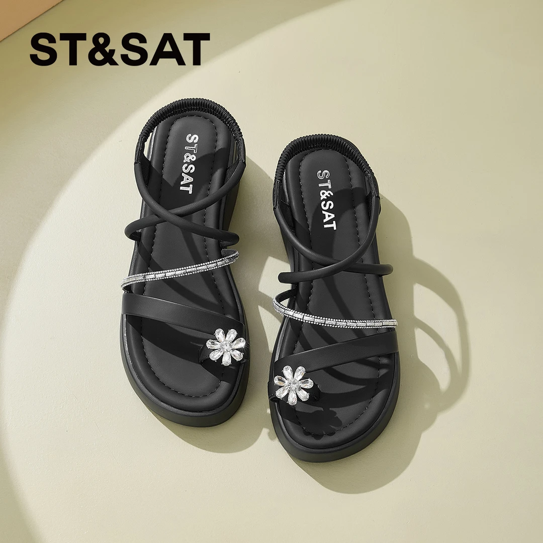 星期六出游百搭鞋子配裙子夏季凉鞋女款2025新款爆款厚底鞋休闲鞋