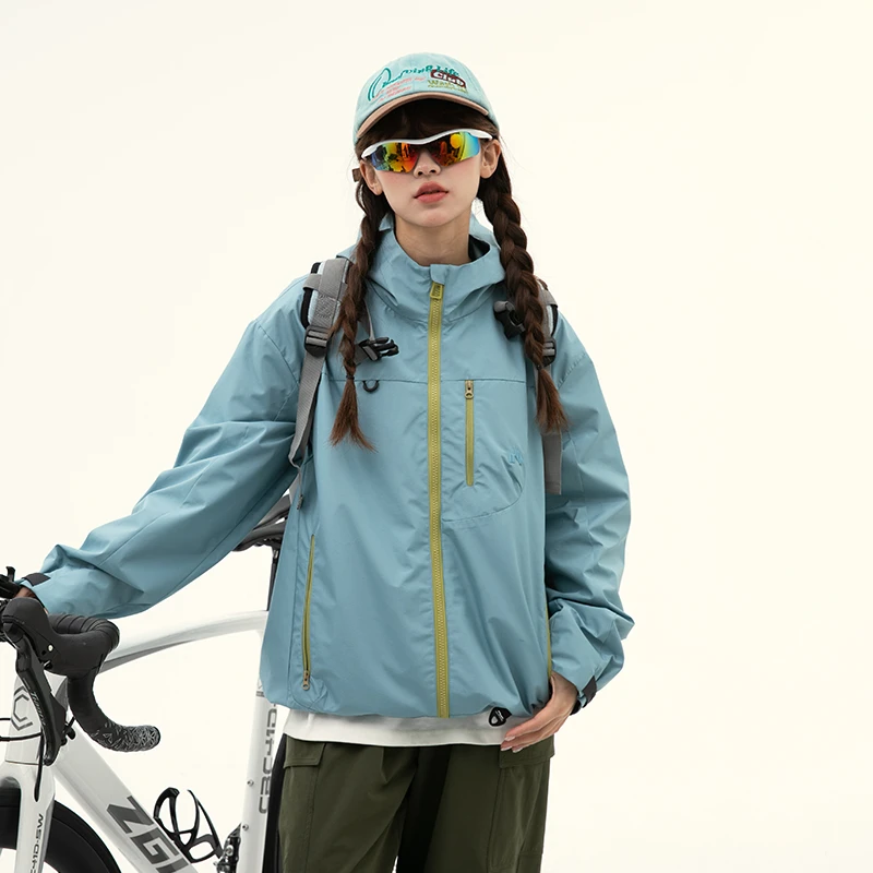 初中生2025秋季新款户外撞色防水外套B25AW0044C