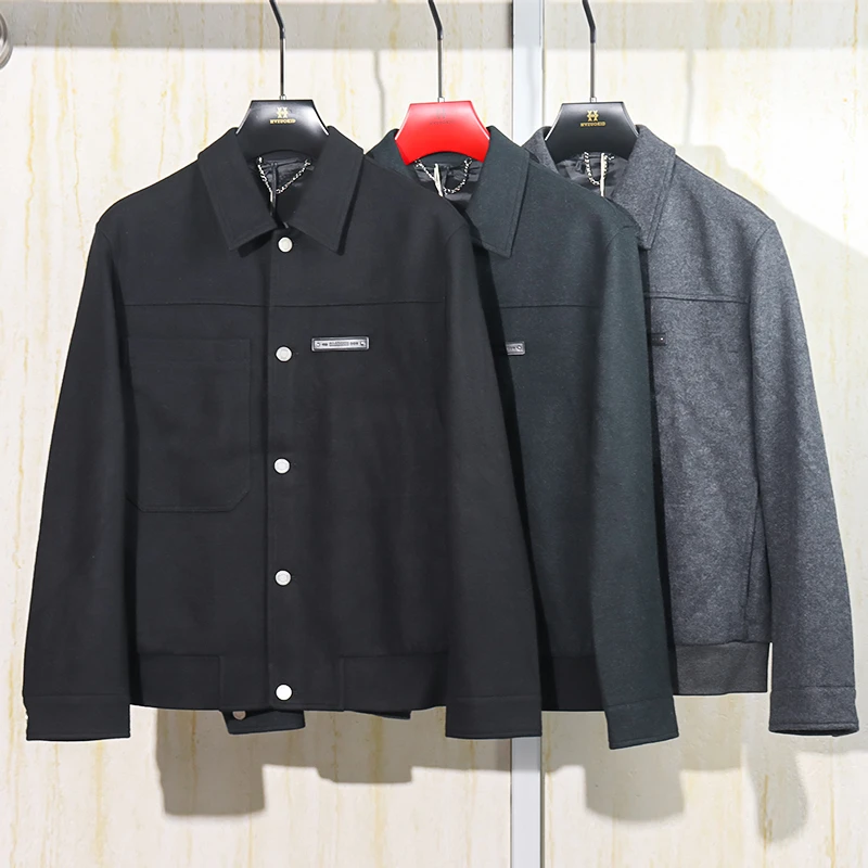 男装秋冬款中青年时尚夹克衫外套J083
