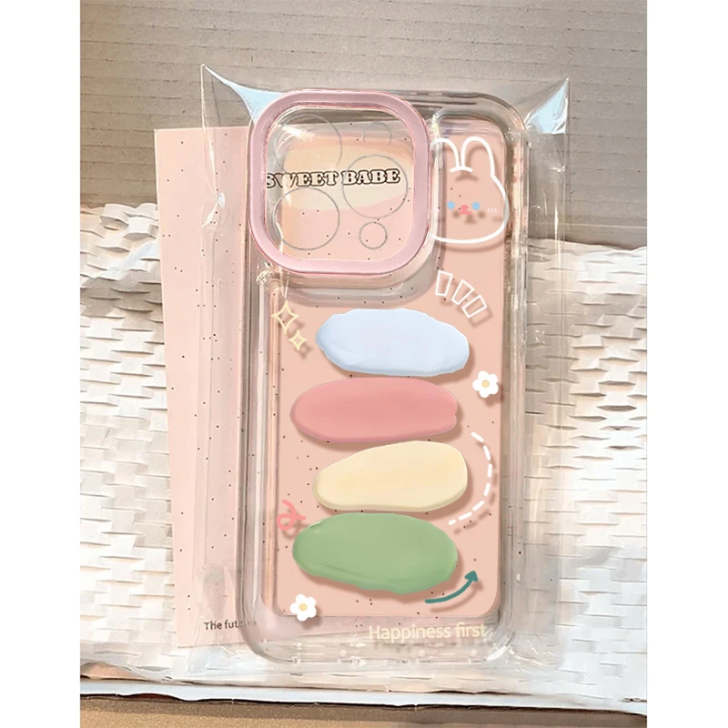 颜料块适用苹果16 15手机壳iPhone13promax防摔14 12男女xr软11