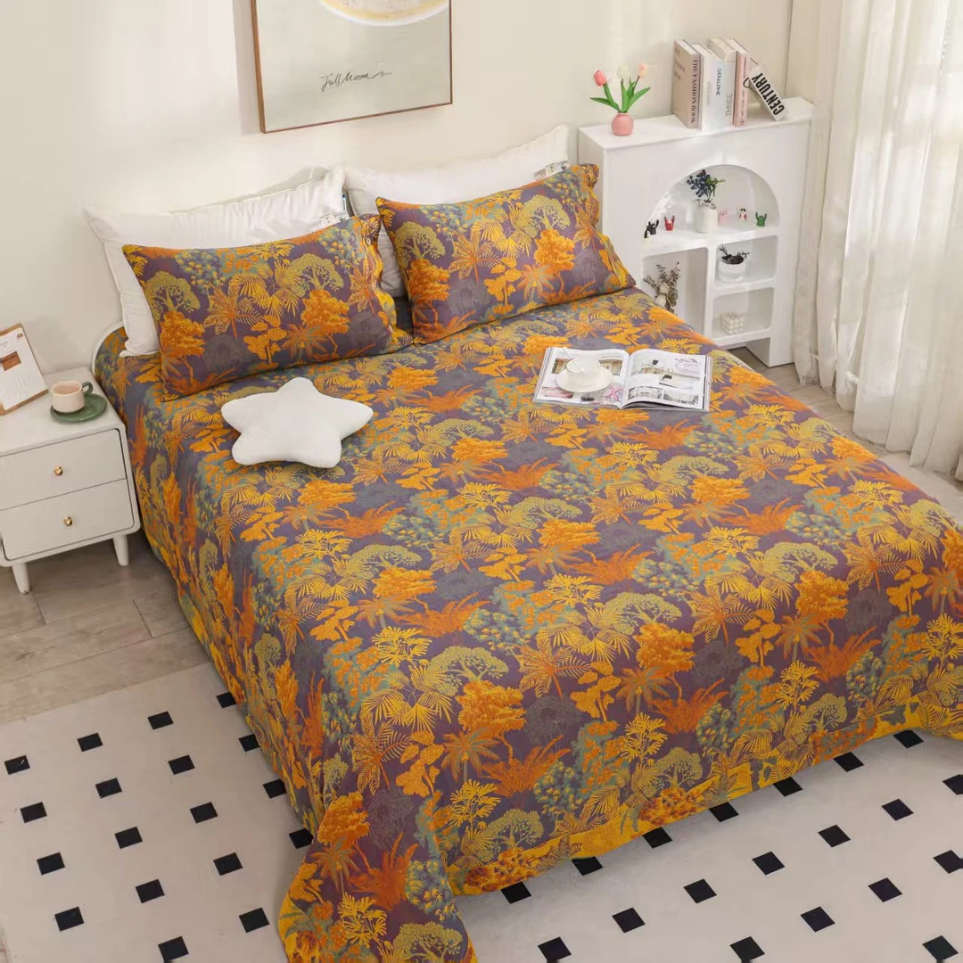 【梦幻森林枕套】高端纯棉双层纱枕套48*74cm 可机洗 成人枕套一对