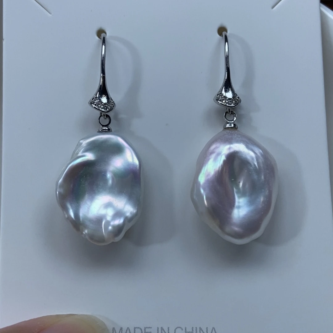 淡水珍珠耳环合金特价451