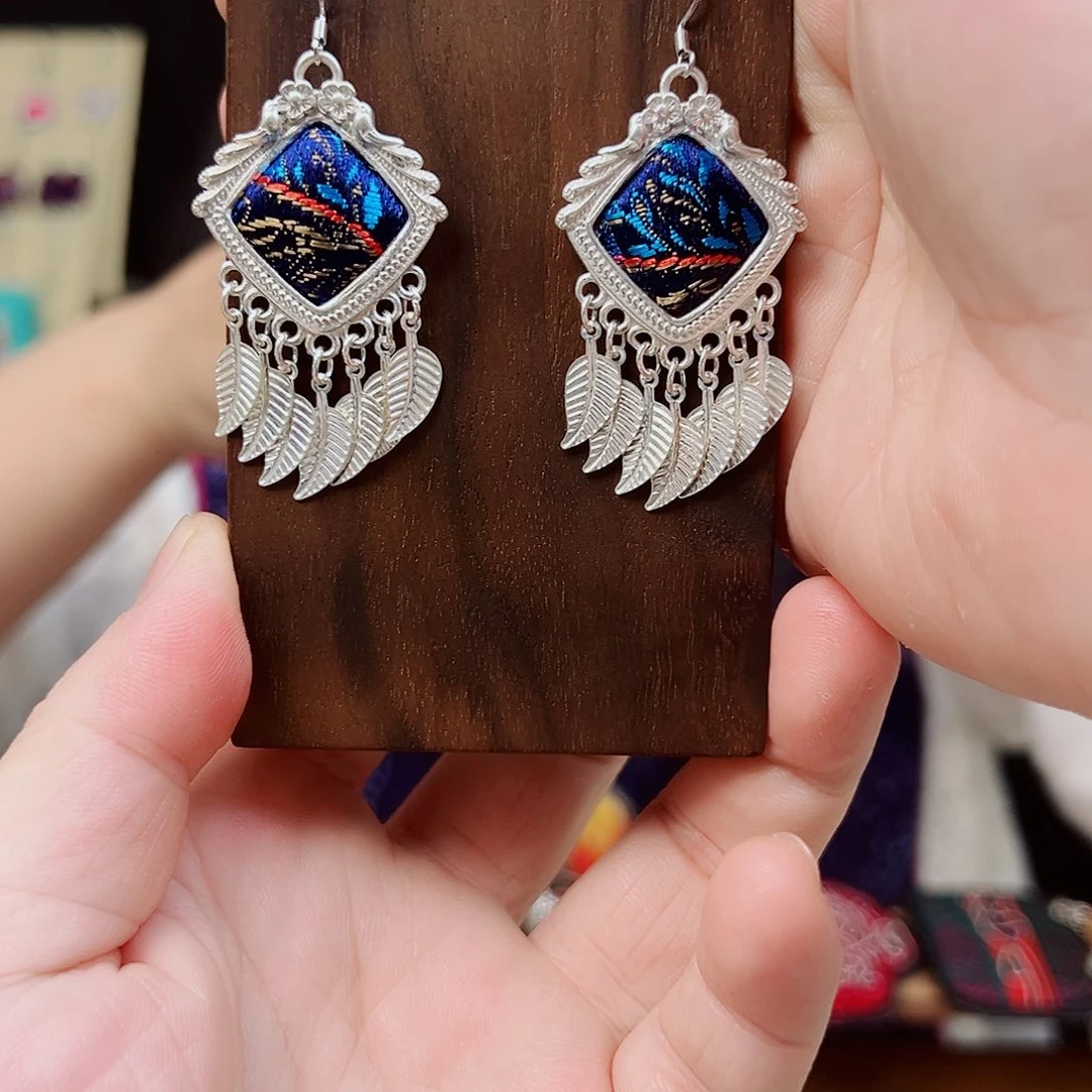 黄铜布艺925银手工饰品