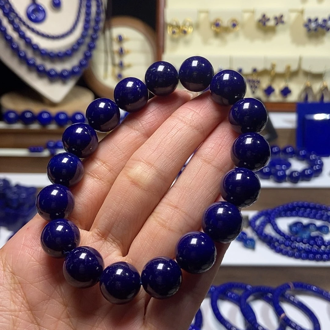 玖***玖青金石未镶嵌单圈手串12mm