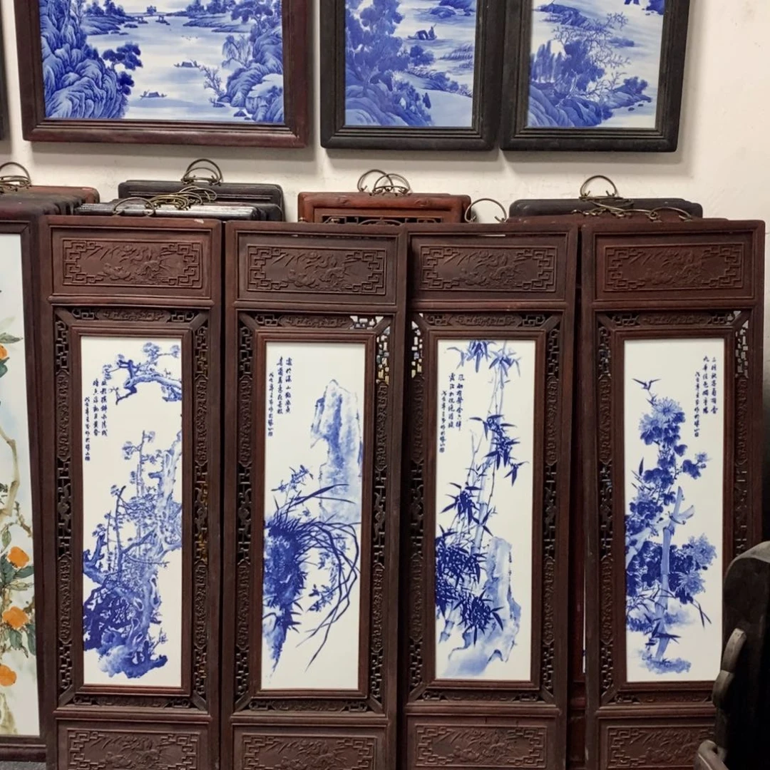 瓷片1.2*36*4景德镇瓷板画柴窑烧制