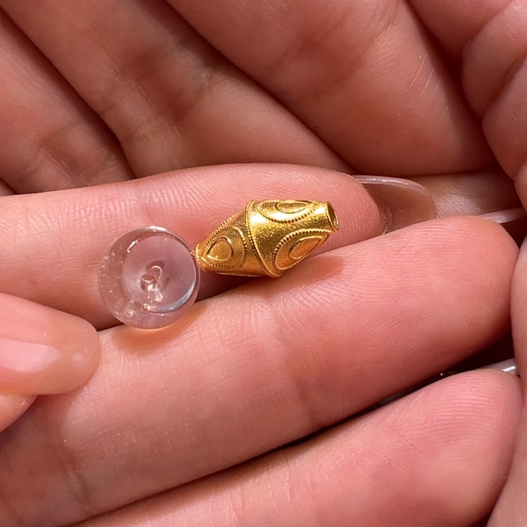 w***g水晶珠宝半成品18K金镶嵌配件