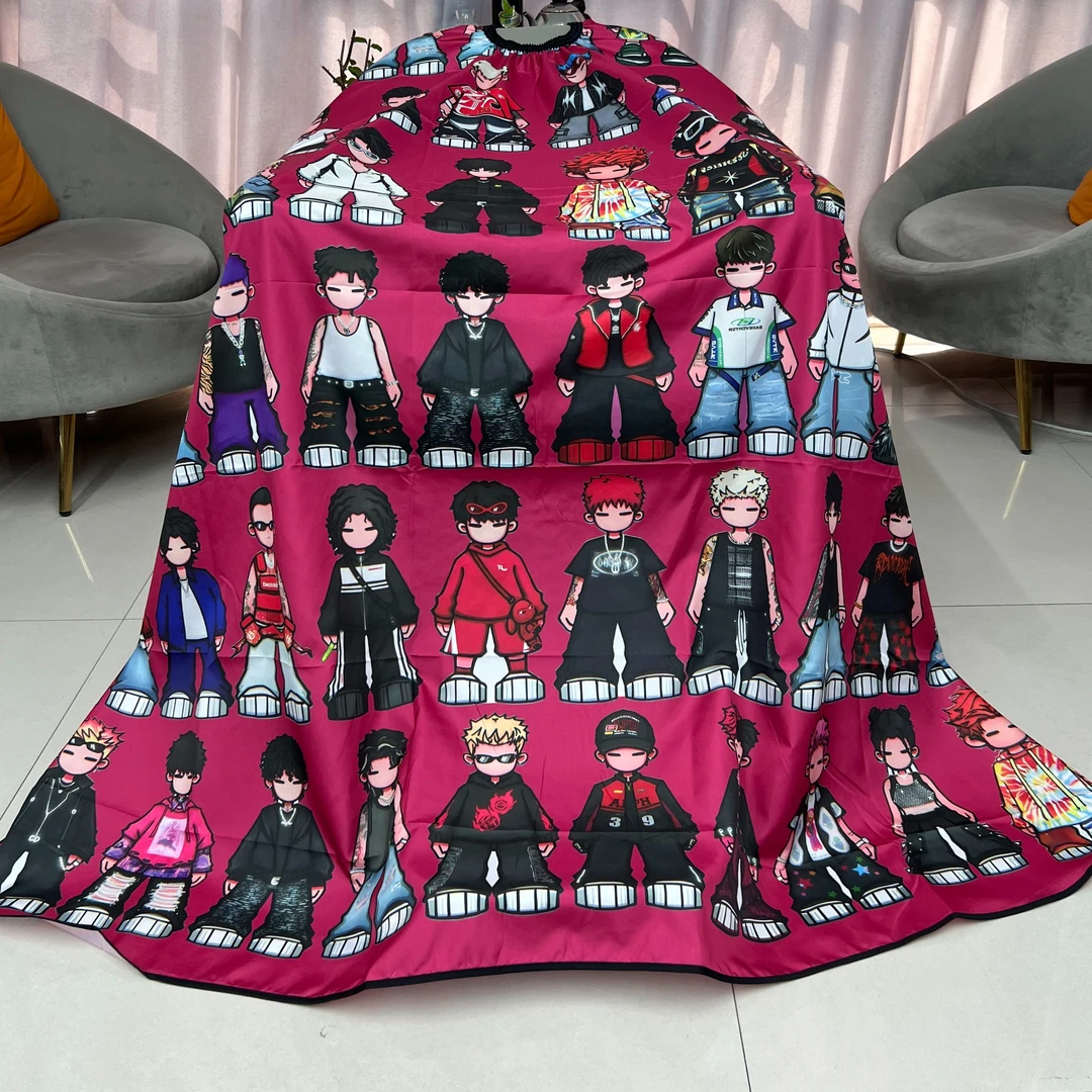 DEISW黛斯同款高档围布专业美发店BARBERSHOP大尺寸涂鸦款1.5X1.9