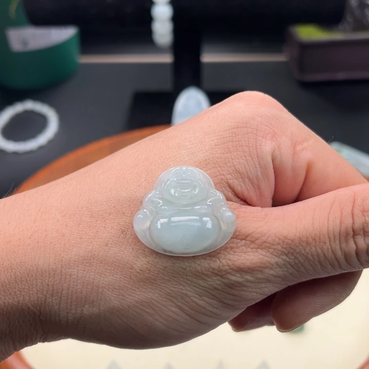 颈饰未镶嵌翡翠缅甸翡翠佛公