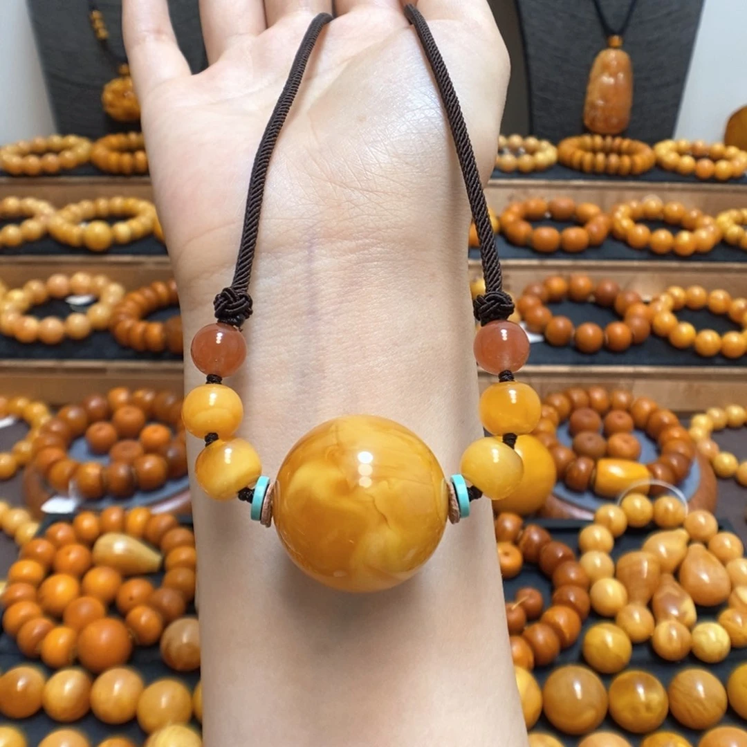 未镶嵌颈饰蜜蜡蜜蜡