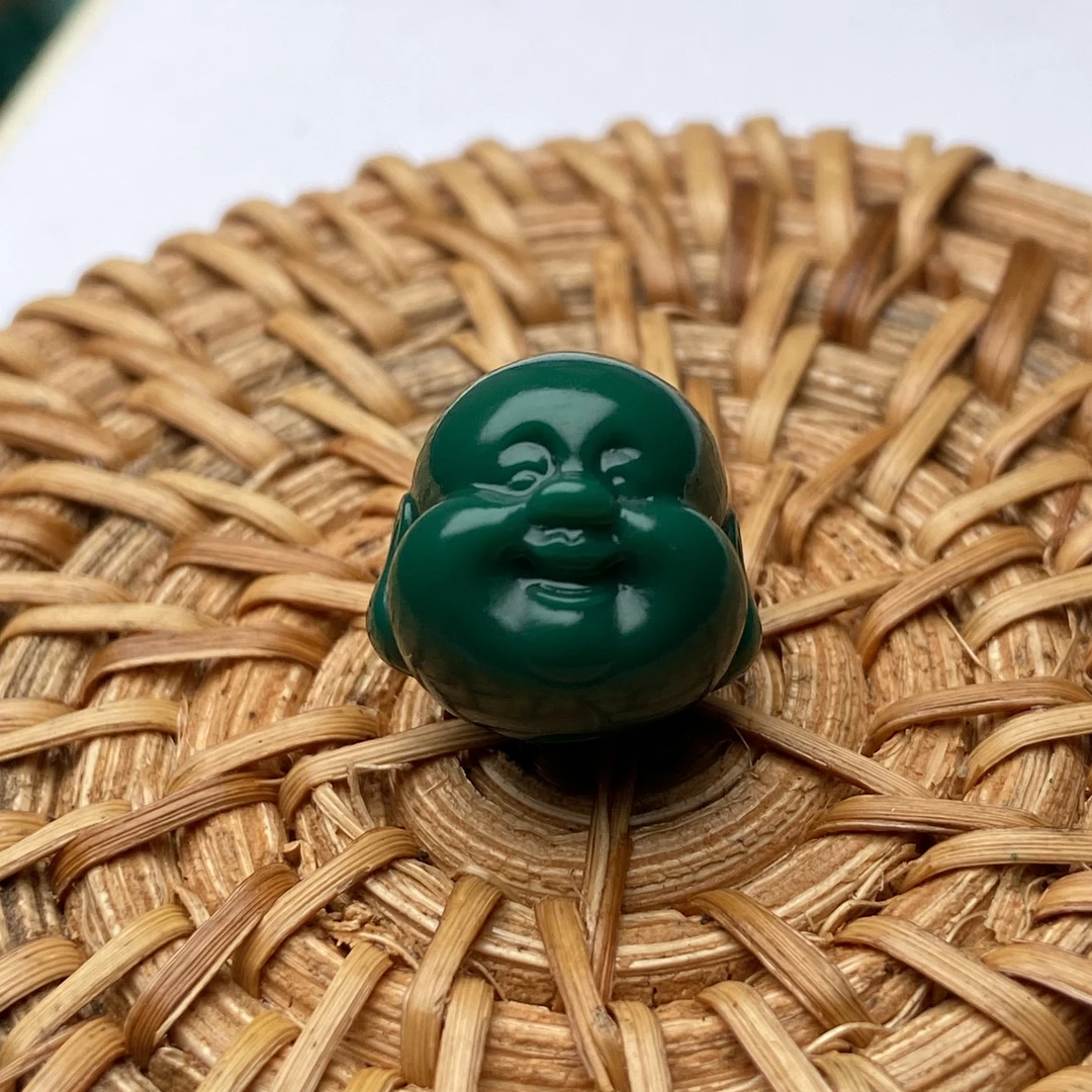 高瓷玉化【弥勒佛】笑佛 ，金刚、猴头、核尖、星月菩提配饰配珠