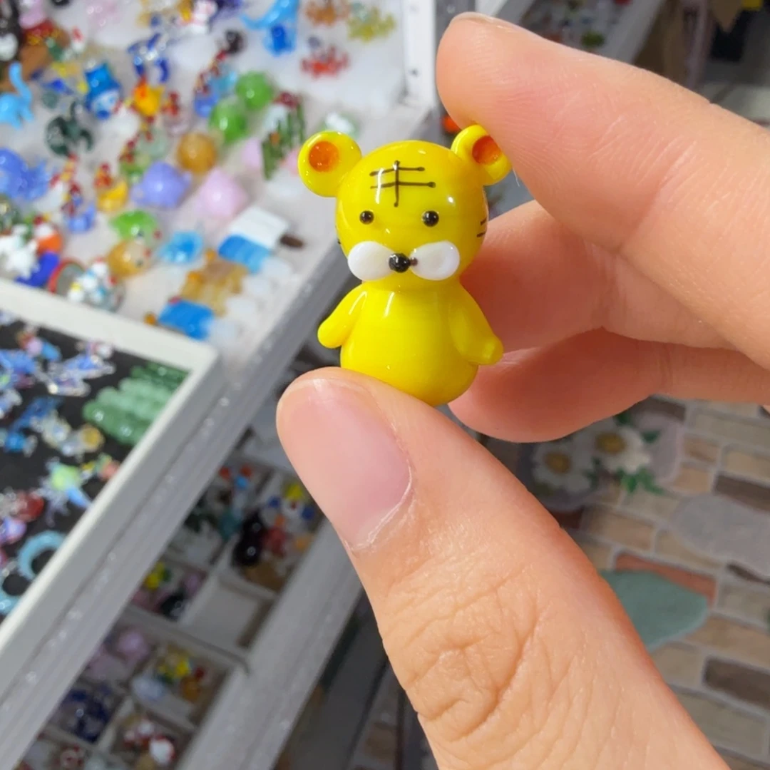 琉璃手工艺品小老虎