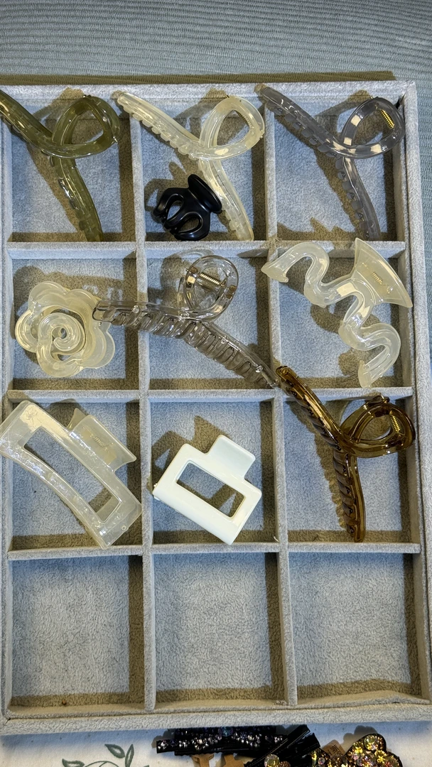 网红亚克力超值爪夹10件套美妞必备发饰