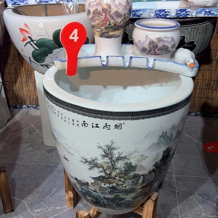 林***红陶瓷53口径带缸一套高55