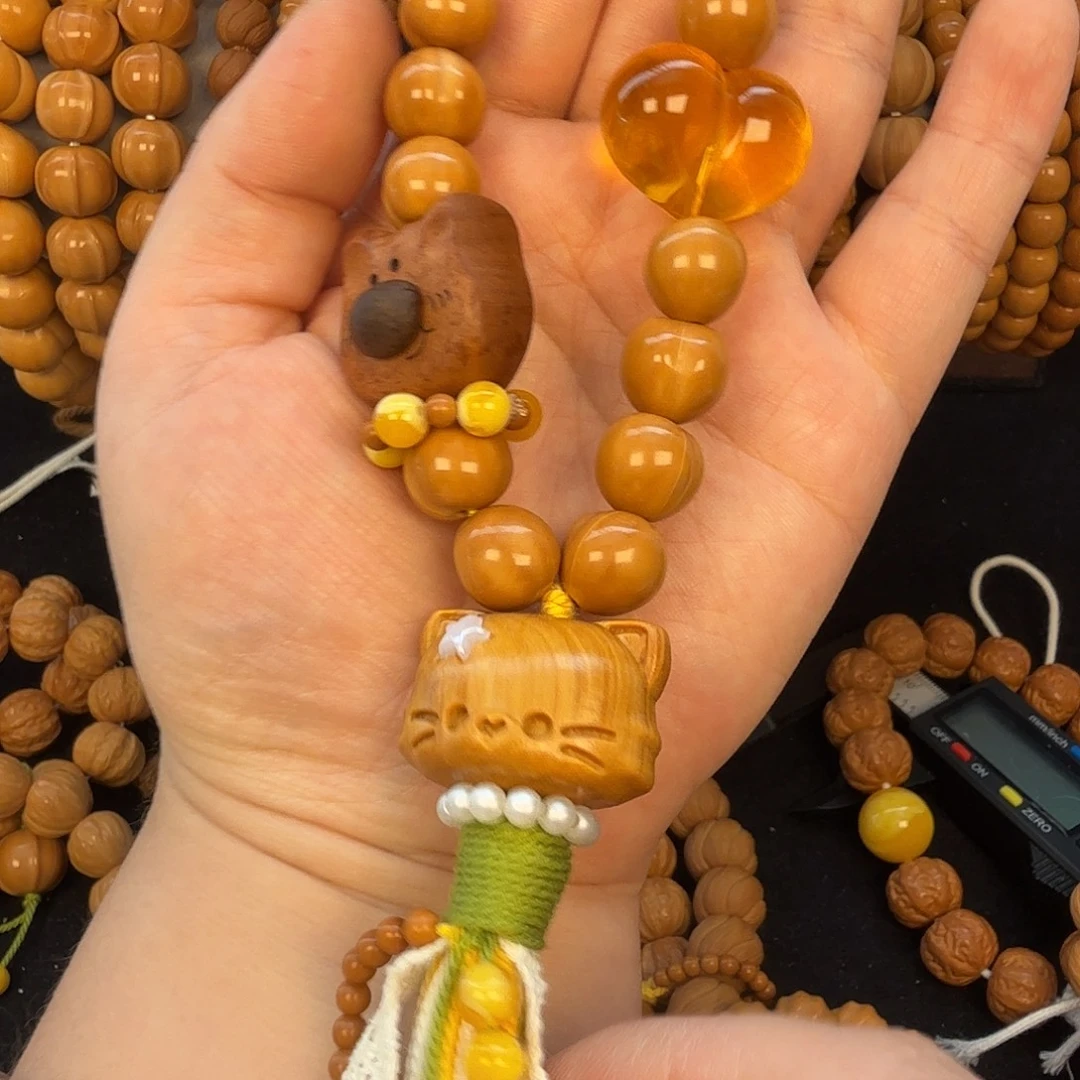 手串/手链核桃屁桃手持精雕精卡