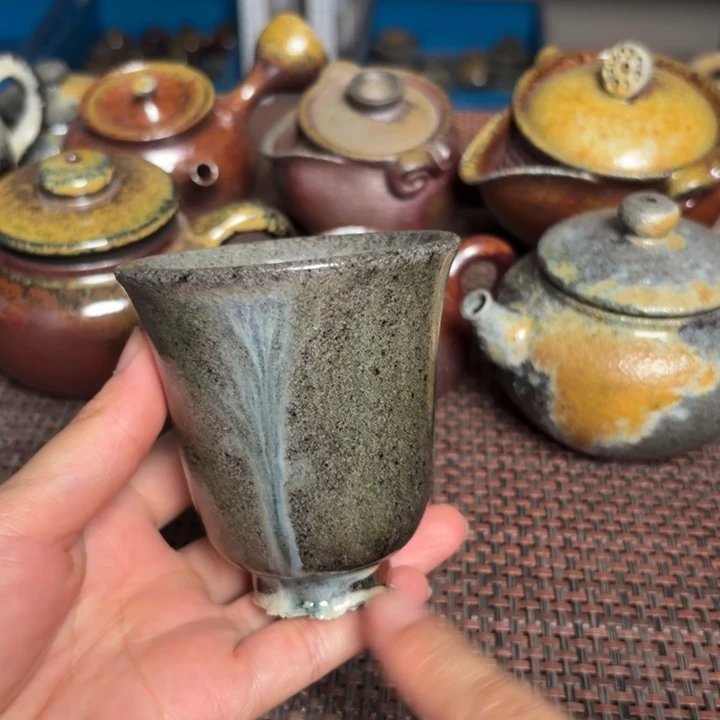 茶杯紫砂小铃铛杯130粘连