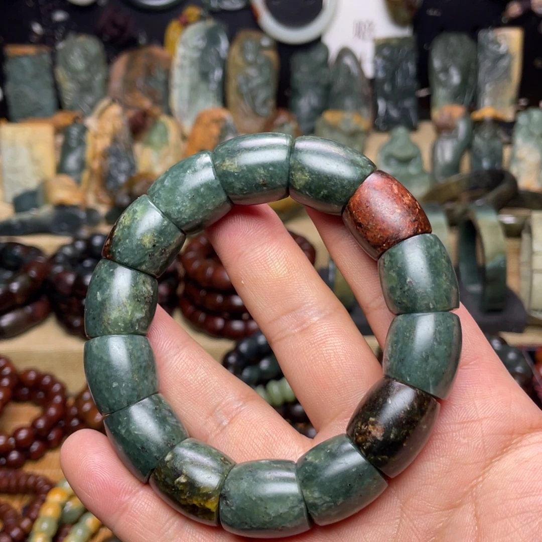 岫岩河磨玉（透闪石质玉）未镶嵌颈饰17