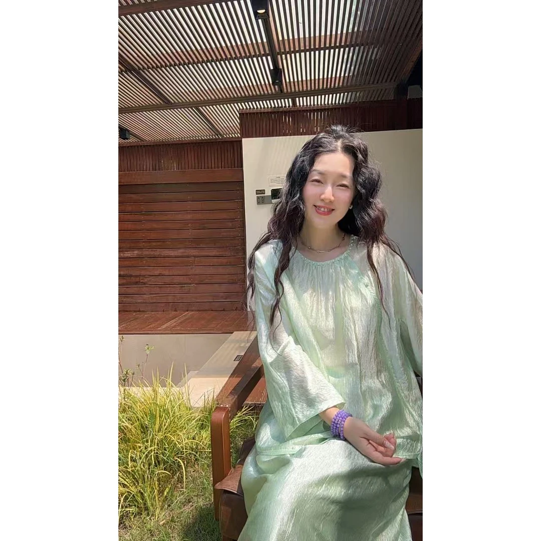 加莉精选【高奢美人】精品醋酸上衣 分码