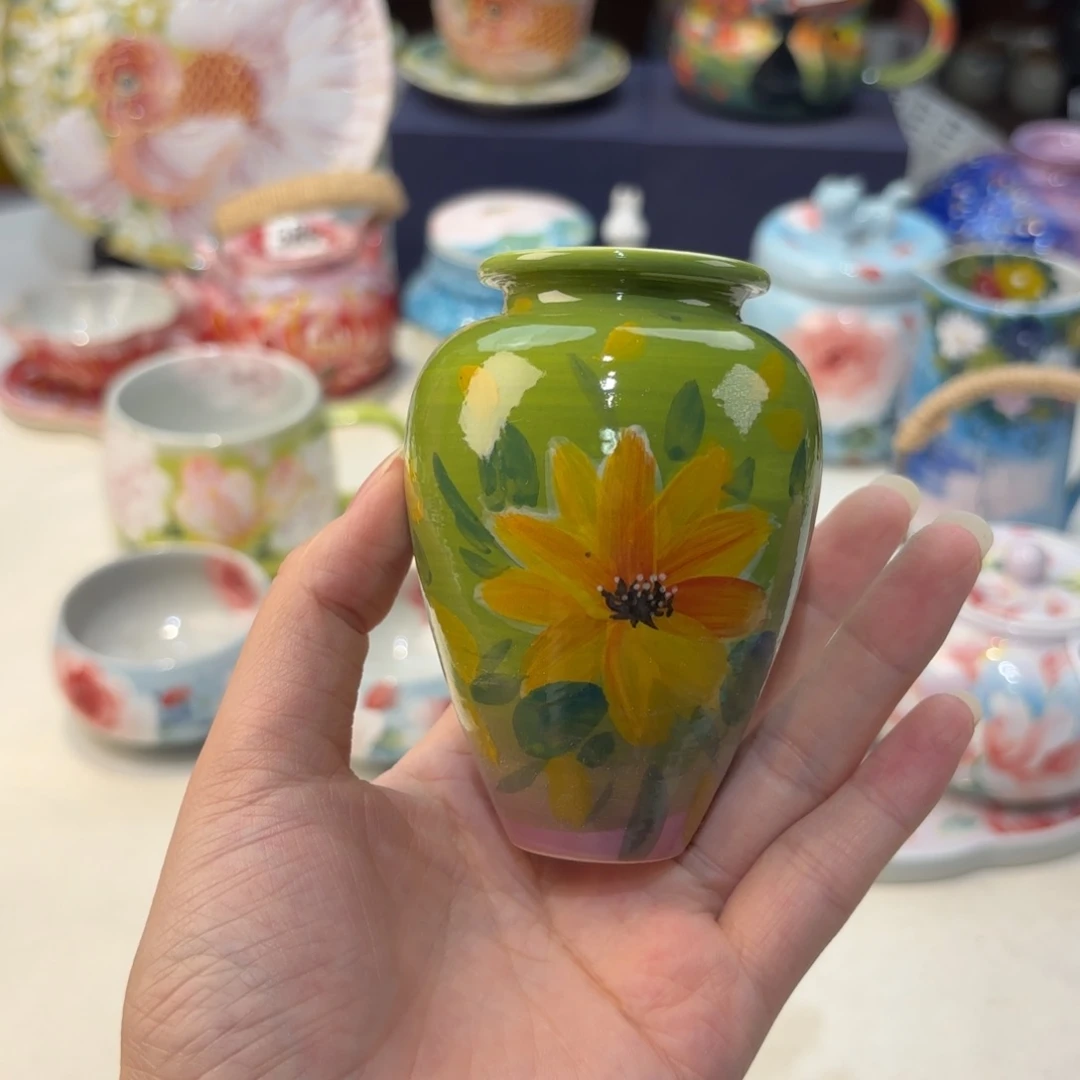 景德镇手绘高温釉下彩陶瓷茶具