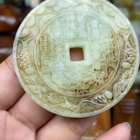 未镶嵌蛇纹石玉颈饰65