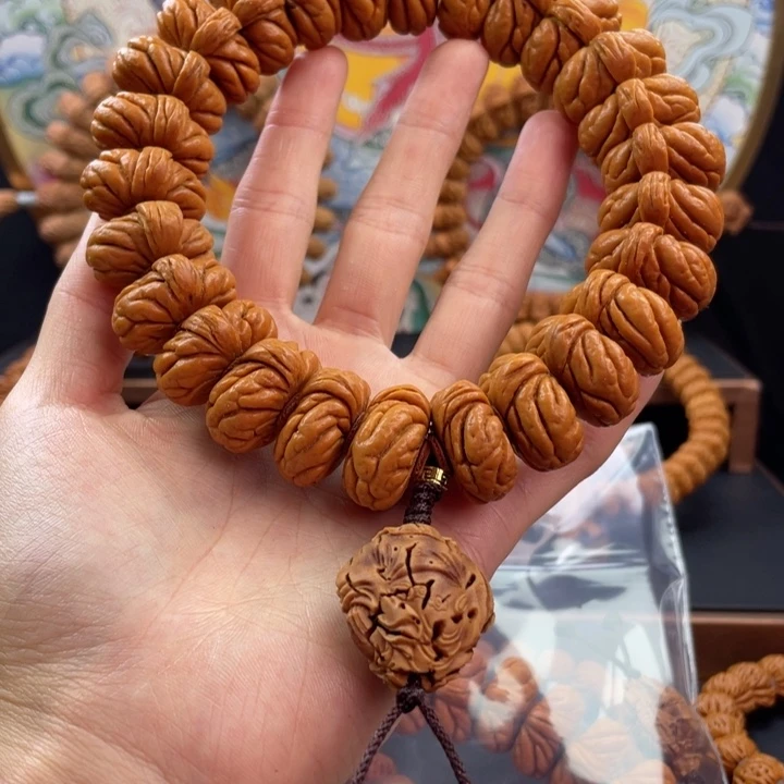 桃核手串龙纹桃核矮霸