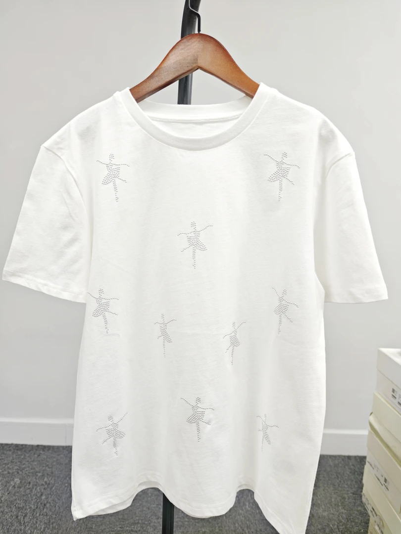 （衣服链接）短袖白色纯棉时尚休闲夏季半袖印花圆领