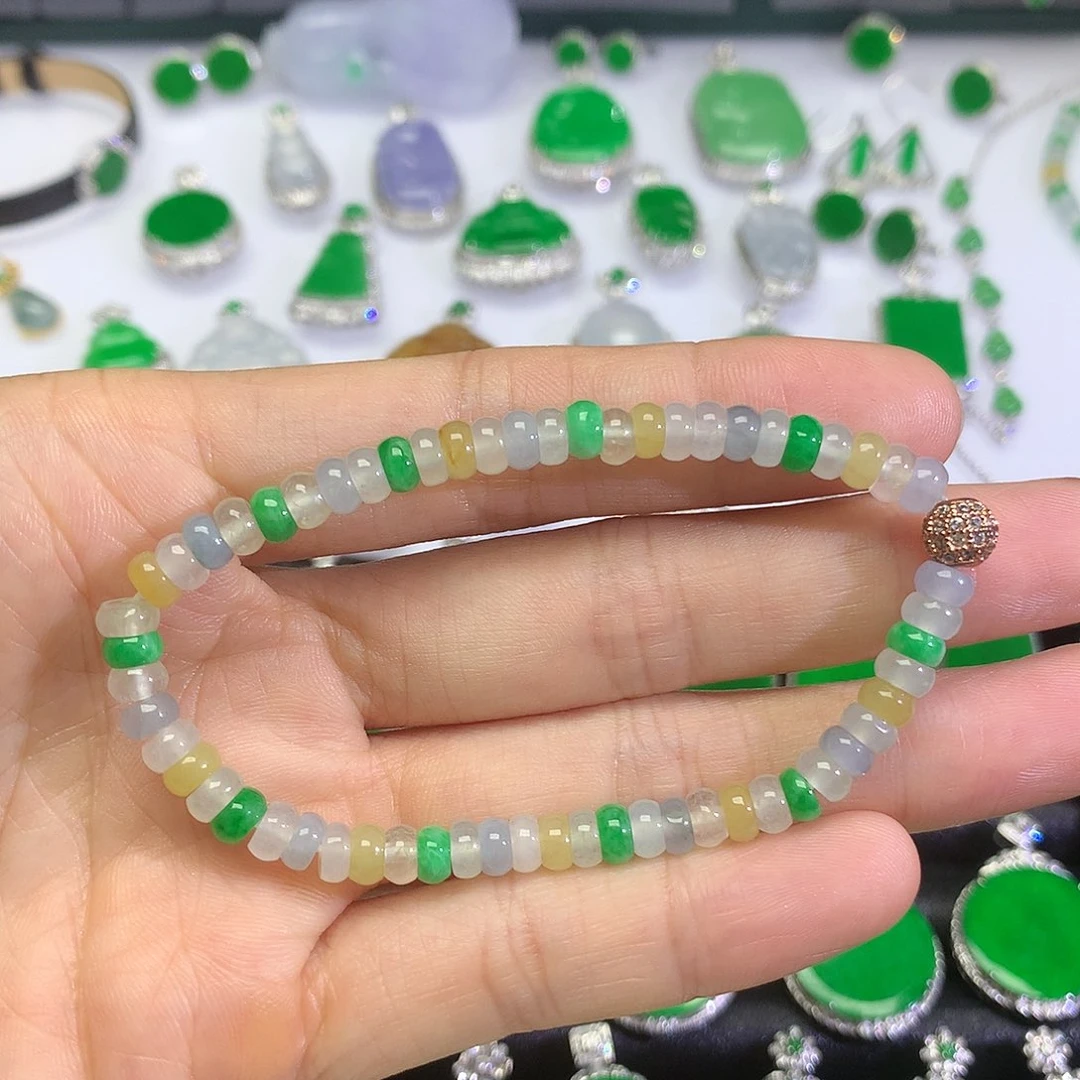 未镶嵌手链翡翠手串