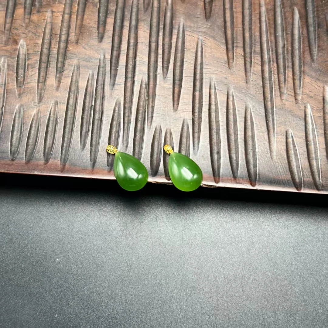 【北野珠宝】天然和田玉碧玉吊坠B218H-32多样性发一14x10x4mm