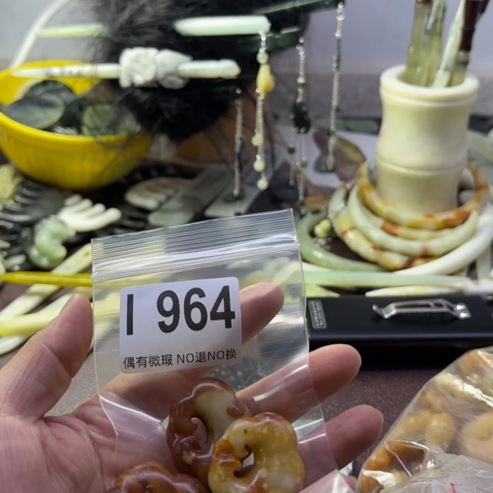 蛇纹石玉发饰合金点****6