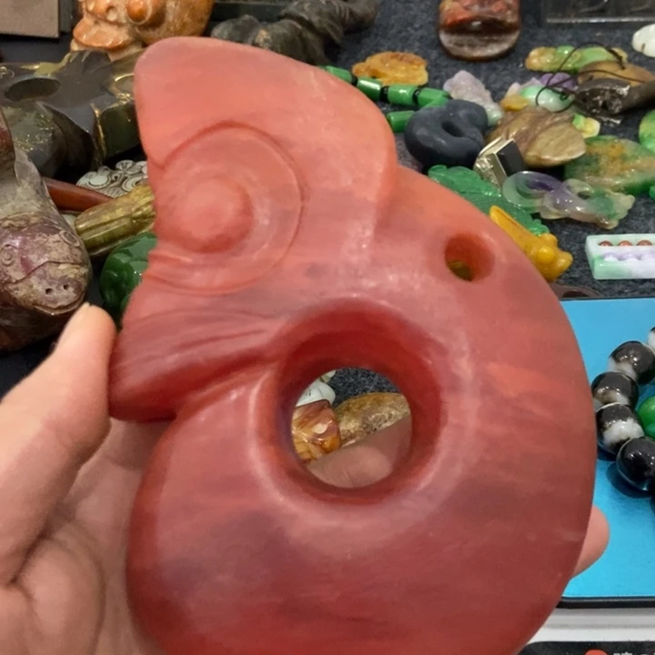 白玉菩提吊坠摆件