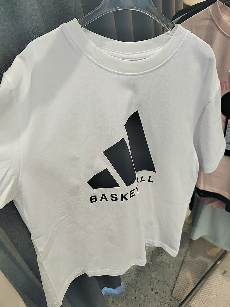 唐小悠 童装定制款 上新2024小悠同款样衣白色三杠字母T  F256