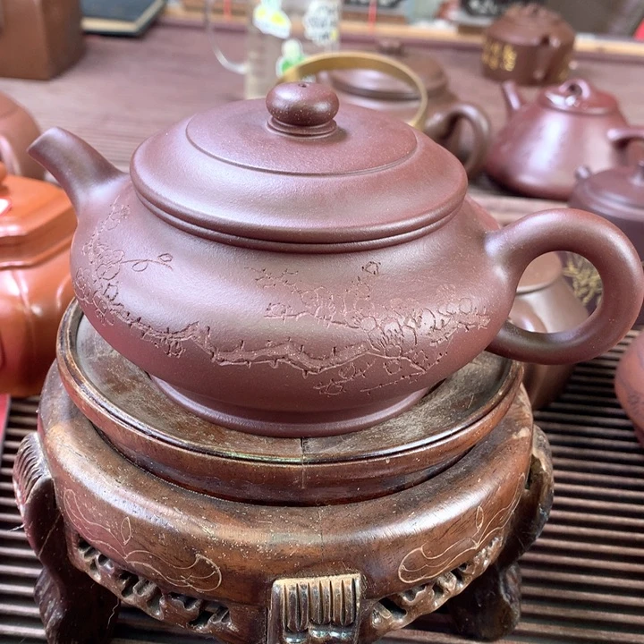 紫砂茶壶李*敏原矿手工200