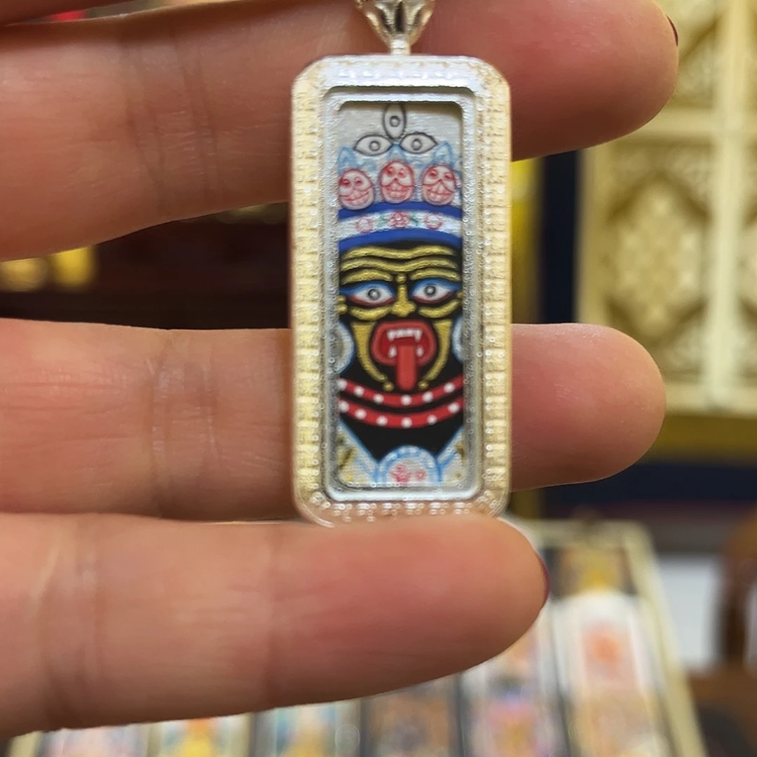 银S925热贡艺术唐卡扎基拉姆