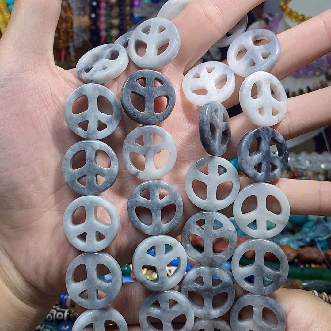 石英质玉未镶嵌，云雾金钱扣25mm，