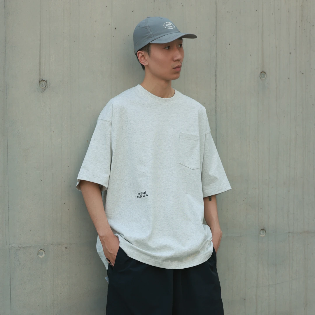 PINSKTBS「滑板T」2025夏季新款休闲重磅纯棉印花圆领短袖T恤男