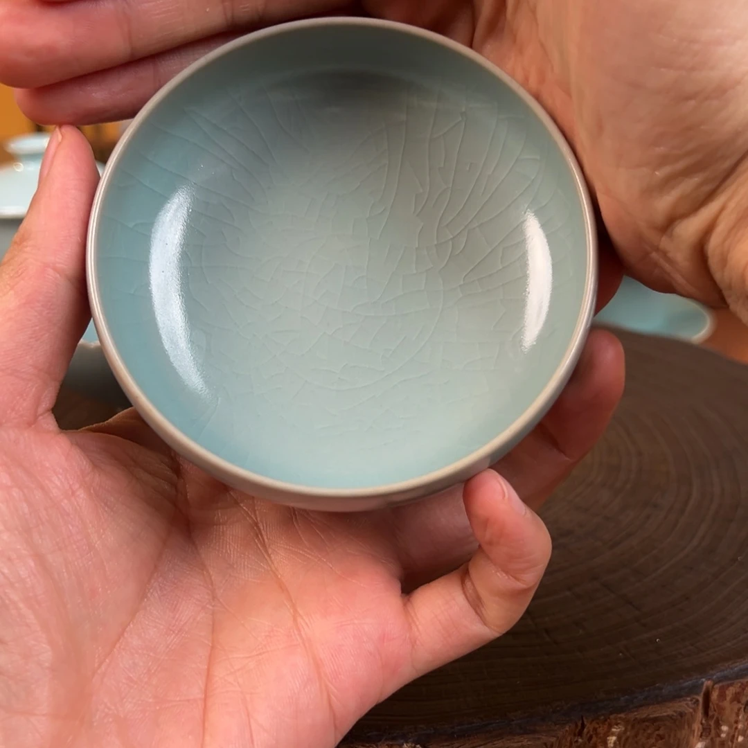醋***掺瓷片仿古支钉大普洱主人杯下播漏