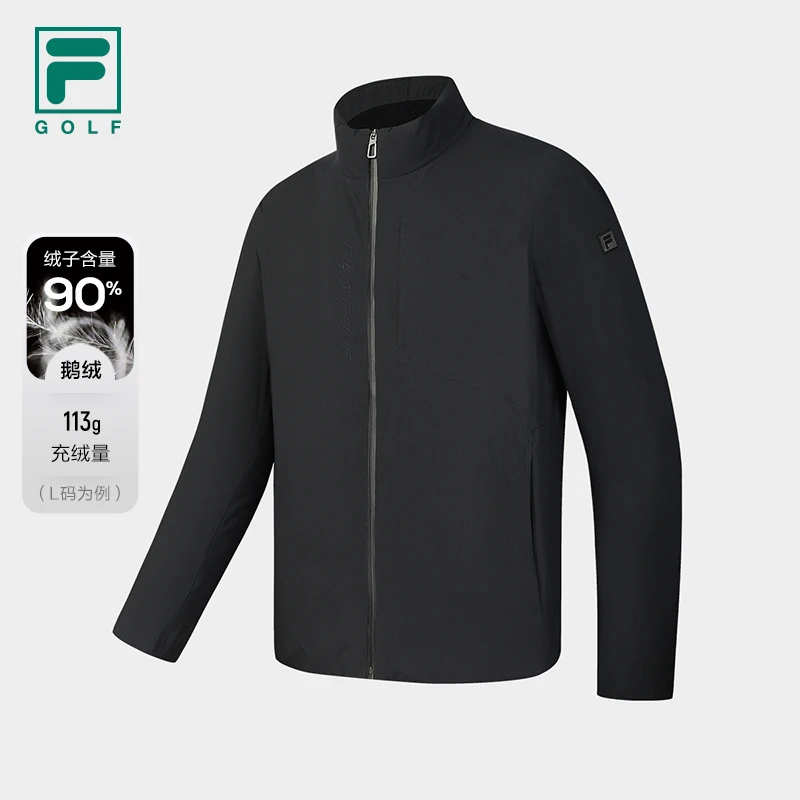 Fila/斐乐【黑武士】立领鹅绒外套秋冬男子防风羽绒服A51M545999A