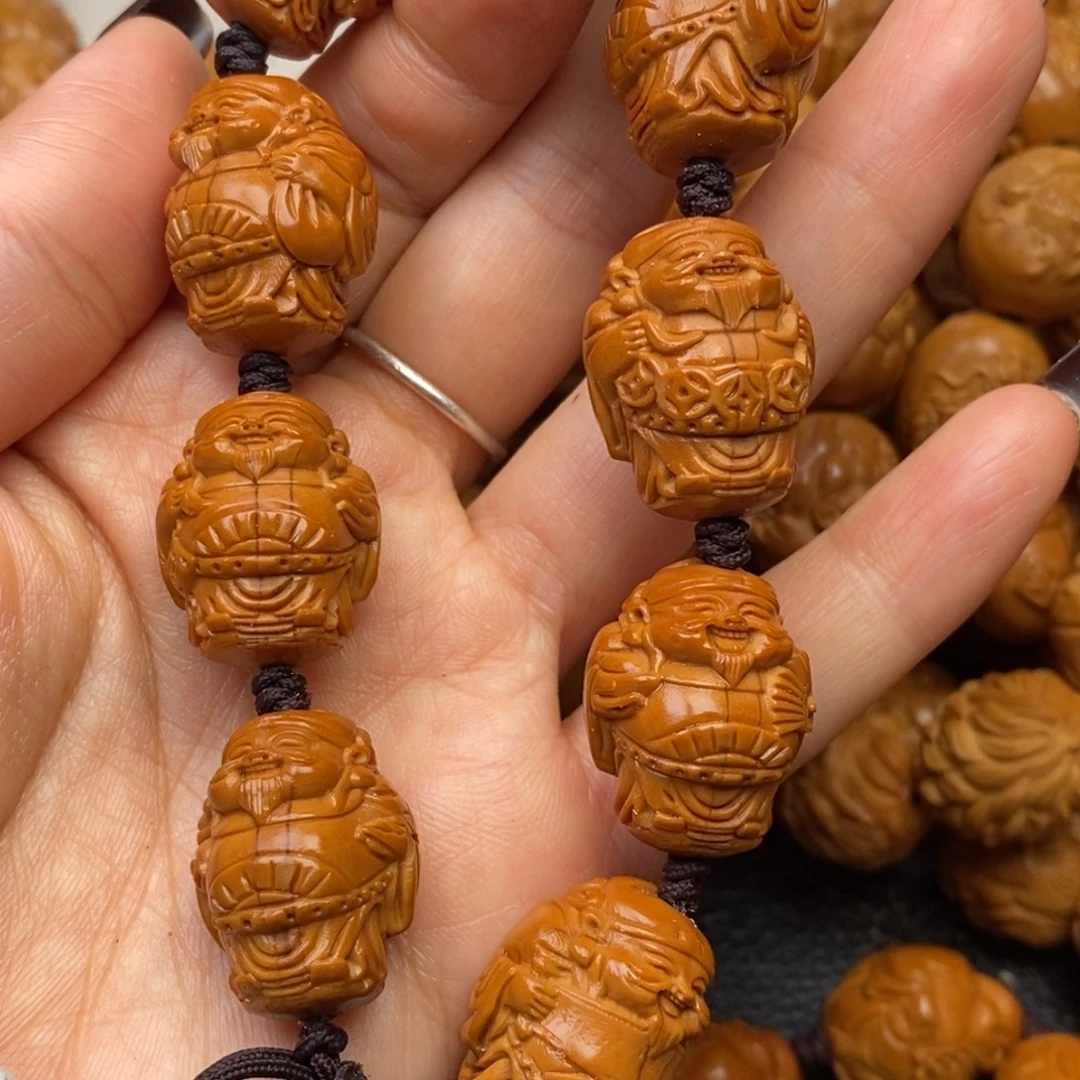 橄榄核手串站立财神