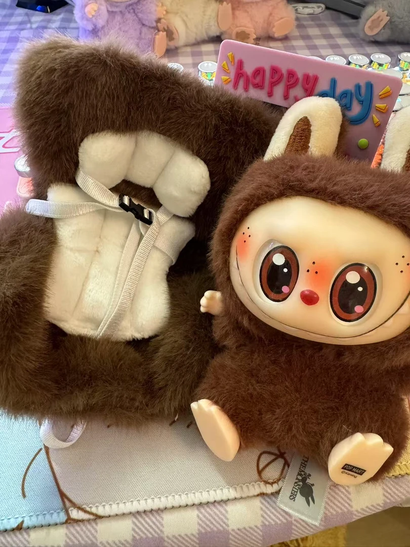 拉布布玲贝儿车载玩偶安全座椅公仔娃娃汽车出风口香薰摆件车饰