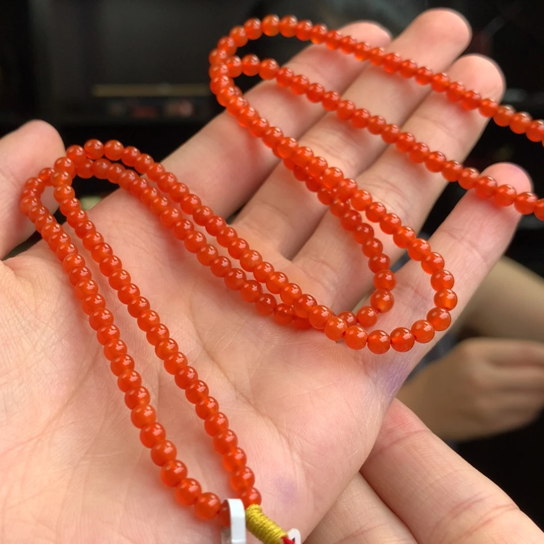 南红玛瑙未镶嵌南红玛瑙河湾冰红卡4多绕